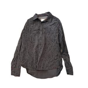 Vintage Italia 1958 striped Button Down Dress Shirt Mens XL